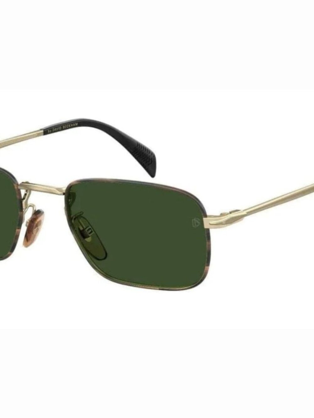 David Beckham DB1035 006J/QT Men's Gold Havana / Green Sunglasses